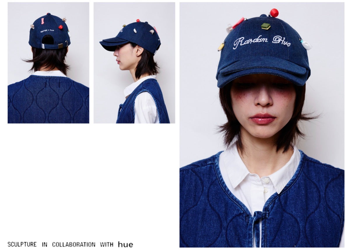 Random Hue Denim Double-Lid Cap
