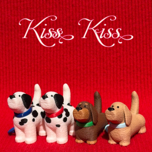 Puppy Love Couple Keychain